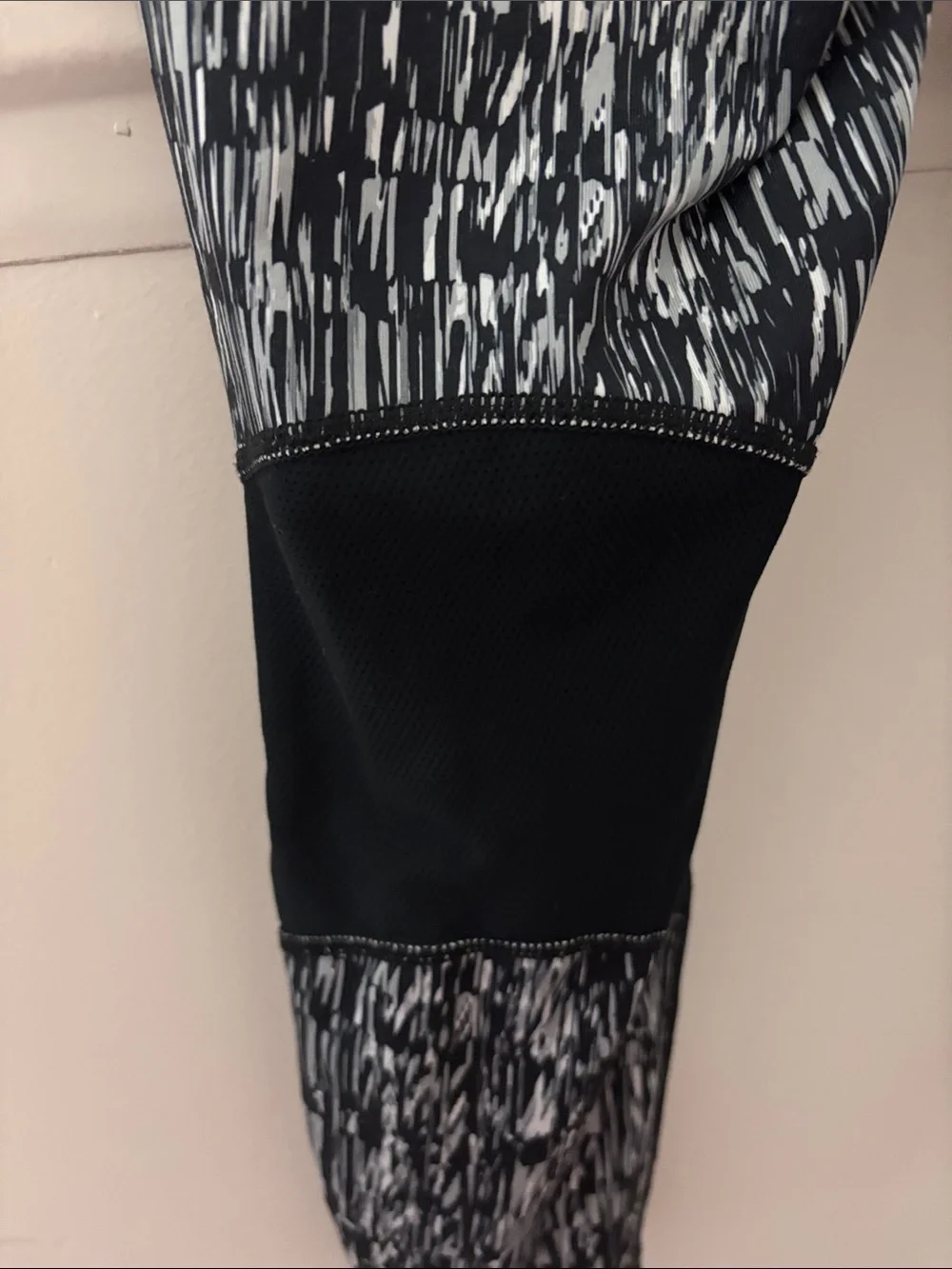 Nike Black & White Graphic Training Leggings medium cropped